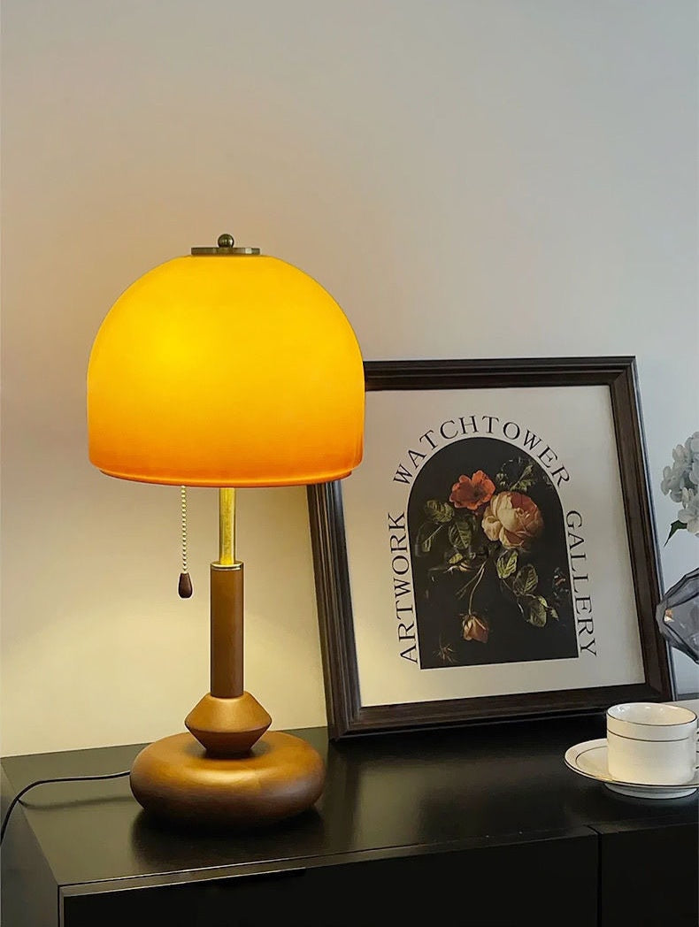 Wood Time Lamp